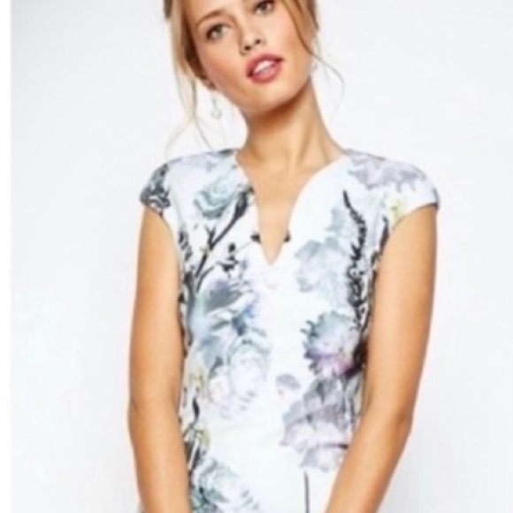 TED BAKER Torchlit Floral Midi Dress - Picture 5 of 17